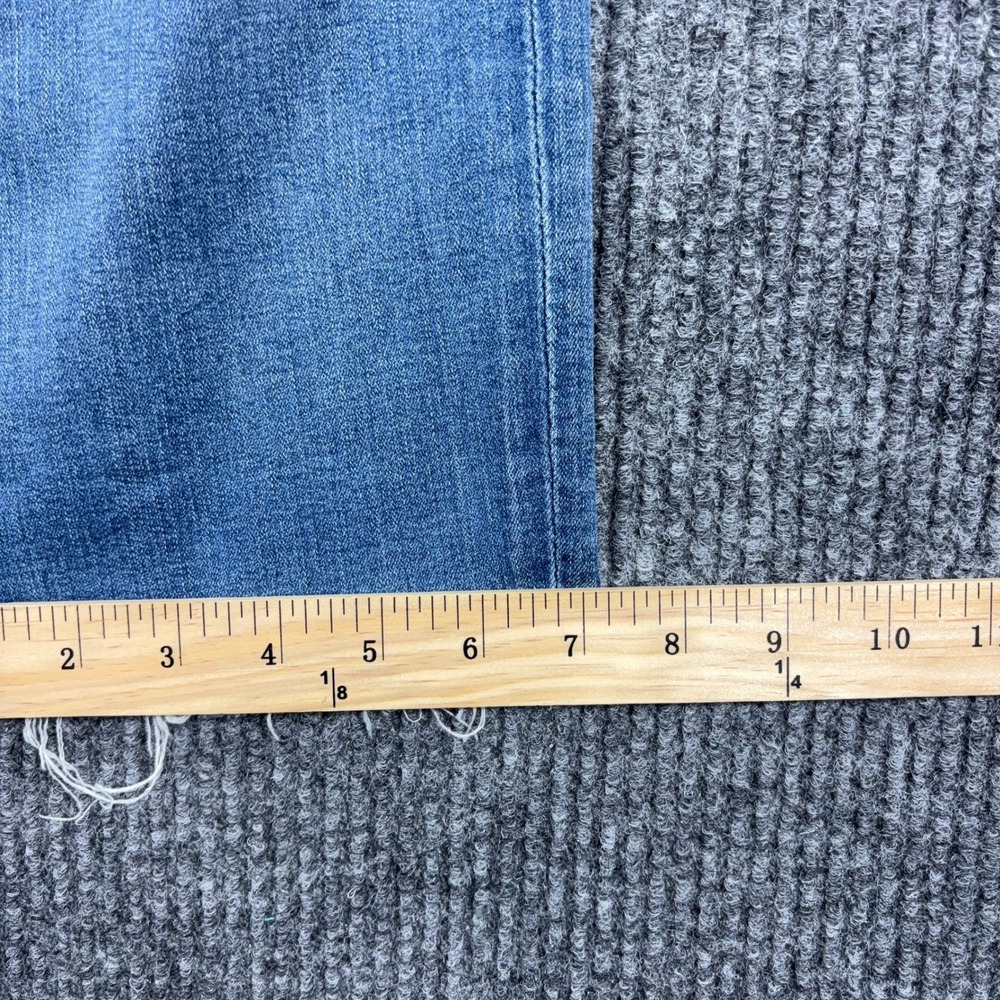 American Eagle Artist Crop Jeans Women 14 Blue Distressed Super Super Stretch - Picture 6 of 14